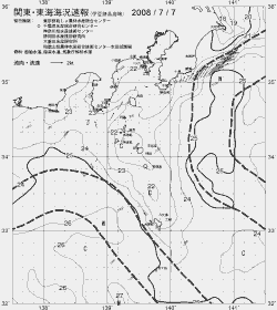 一都三県漁海況速報、関東・東海海況速報(2008/07/07)