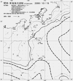 一都三県漁海況速報、関東・東海海況速報(2008/10/19)