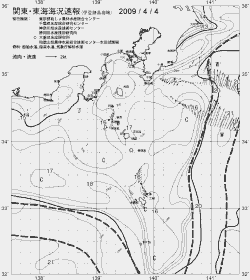 一都三県漁海況速報、関東・東海海況速報(2009/04/04)