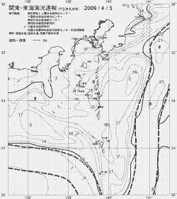 一都三県漁海況速報、関東・東海海況速報(2009/04/05)