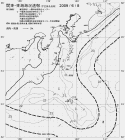 一都三県漁海況速報、関東・東海海況速報(2009/06/06)