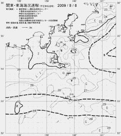 一都三県漁海況速報、関東・東海海況速報(2009/08/08)