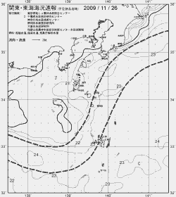 一都三県漁海況速報、関東・東海海況速報(2009/11/26)