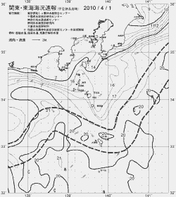 一都三県漁海況速報、関東・東海海況速報(2010/04/01)