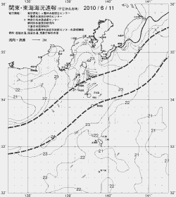 一都三県漁海況速報、関東・東海海況速報(2010/06/11)