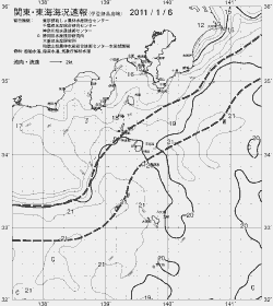 一都三県漁海況速報、関東・東海海況速報(2011/01/06)