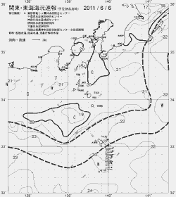 一都三県漁海況速報、関東・東海海況速報(2011/06/06)