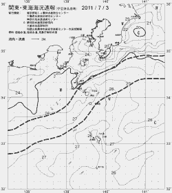 一都三県漁海況速報、関東・東海海況速報(2011/07/03)