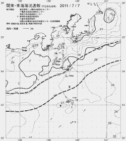 一都三県漁海況速報、関東・東海海況速報(2011/07/07)
