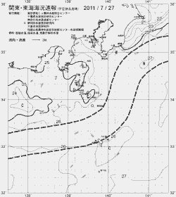 一都三県漁海況速報、関東・東海海況速報(2011/07/27)