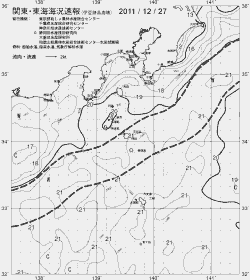 一都三県漁海況速報、関東・東海海況速報(2011/12/27)