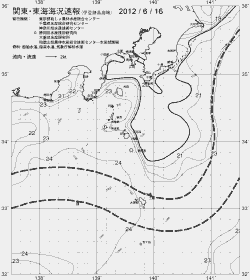 一都三県漁海況速報、関東・東海海況速報(2012/06/16)