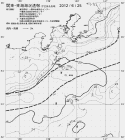 一都三県漁海況速報、関東・東海海況速報(2012/06/25)
