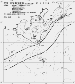 一都三県漁海況速報、関東・東海海況速報(2012/07/24)