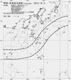 一都三県漁海況速報、関東・東海海況速報(2012/08/05)