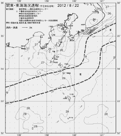 一都三県漁海況速報、関東・東海海況速報(2012/08/22)