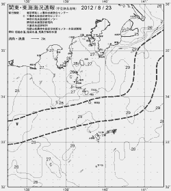 一都三県漁海況速報、関東・東海海況速報(2012/08/23)