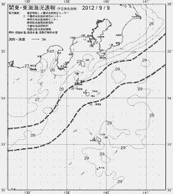 一都三県漁海況速報、関東・東海海況速報(2012/09/09)