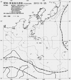 一都三県漁海況速報、関東・東海海況速報(2013/06/25)