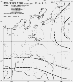 一都三県漁海況速報、関東・東海海況速報(2013/07/05)