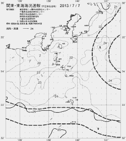 一都三県漁海況速報、関東・東海海況速報(2013/07/07)