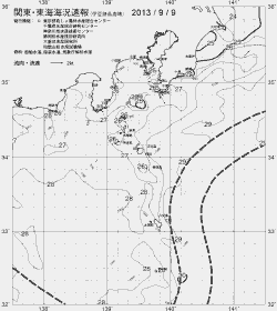一都三県漁海況速報、関東・東海海況速報(2013/09/09)