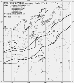 一都三県漁海況速報、関東・東海海況速報(2014/07/03)
