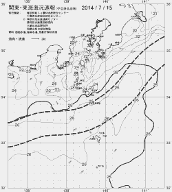 一都三県漁海況速報、関東・東海海況速報(2014/07/15)