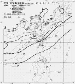 一都三県漁海況速報、関東・東海海況速報(2014/07/17)