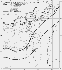 一都三県漁海況速報、関東・東海海況速報(2015/01/08)