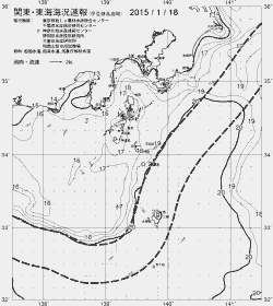 一都三県漁海況速報、関東・東海海況速報(2015/01/18)