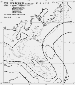 一都三県漁海況速報、関東・東海海況速報(2015/01/27)
