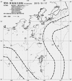 一都三県漁海況速報、関東・東海海況速報(2015/08/17)