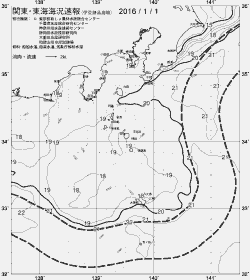 一都三県漁海況速報、関東・東海海況速報(2016/01/01)