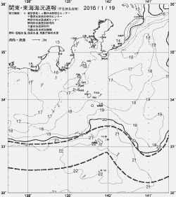 一都三県漁海況速報、関東・東海海況速報(2016/01/19)