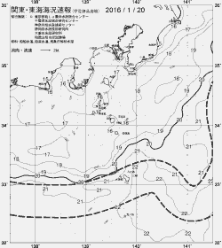 一都三県漁海況速報、関東・東海海況速報(2016/01/20)