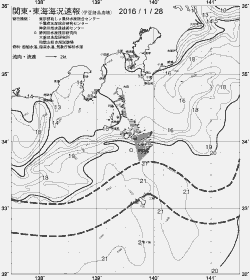 一都三県漁海況速報、関東・東海海況速報(2016/01/28)