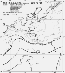 一都三県漁海況速報、関東・東海海況速報(2016/02/26)