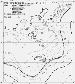 一都三県漁海況速報、関東・東海海況速報(2016/06/01)