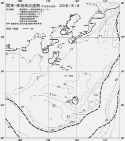 一都三県漁海況速報、関東・東海海況速報(2016/06/06)