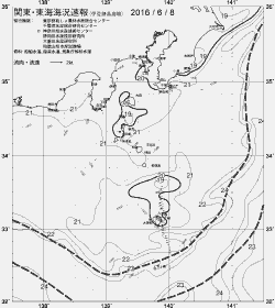 一都三県漁海況速報、関東・東海海況速報(2016/06/08)