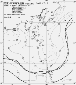 一都三県漁海況速報、関東・東海海況速報(2016/07/02)