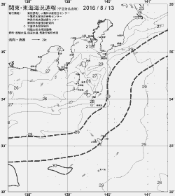 一都三県漁海況速報、関東・東海海況速報(2016/08/13)