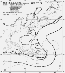 一都三県漁海況速報、関東・東海海況速報(2016/11/02)