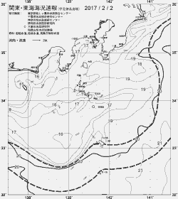 一都三県漁海況速報、関東・東海海況速報(2017/02/02)
