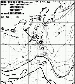 一都三県漁海況速報、関東・東海海況速報(2017/02/26)