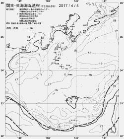 一都三県漁海況速報、関東・東海海況速報(2017/04/04)