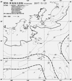 一都三県漁海況速報、関東・東海海況速報(2017/05/21)