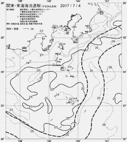 一都三県漁海況速報、関東・東海海況速報(2017/07/04)