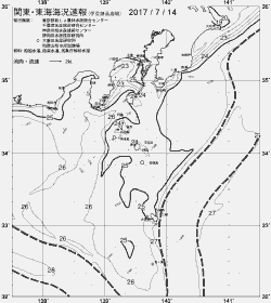 一都三県漁海況速報、関東・東海海況速報(2017/07/14)